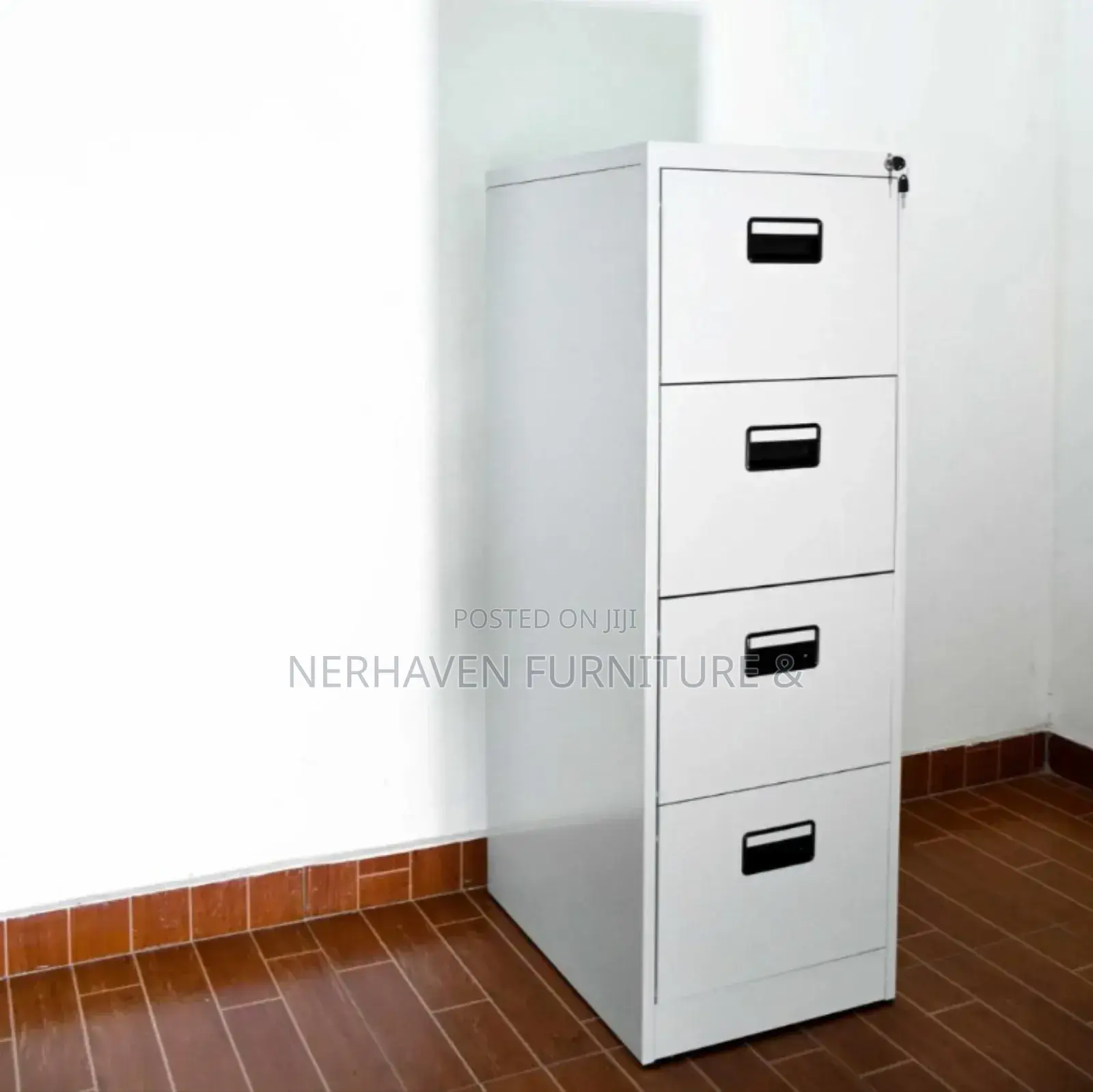 Heavy-Duty 4-Drawer Office Cabinet – Smooth Glide Drawers