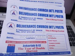 2026 Tithes Envelopes Printing