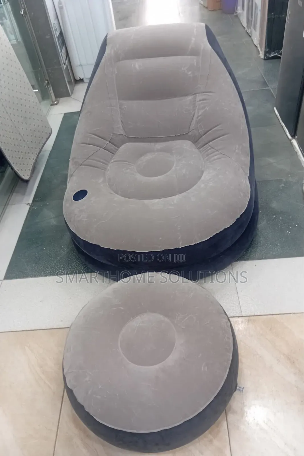 Inflatable Lazy Sofa With Foot Step Air Chair