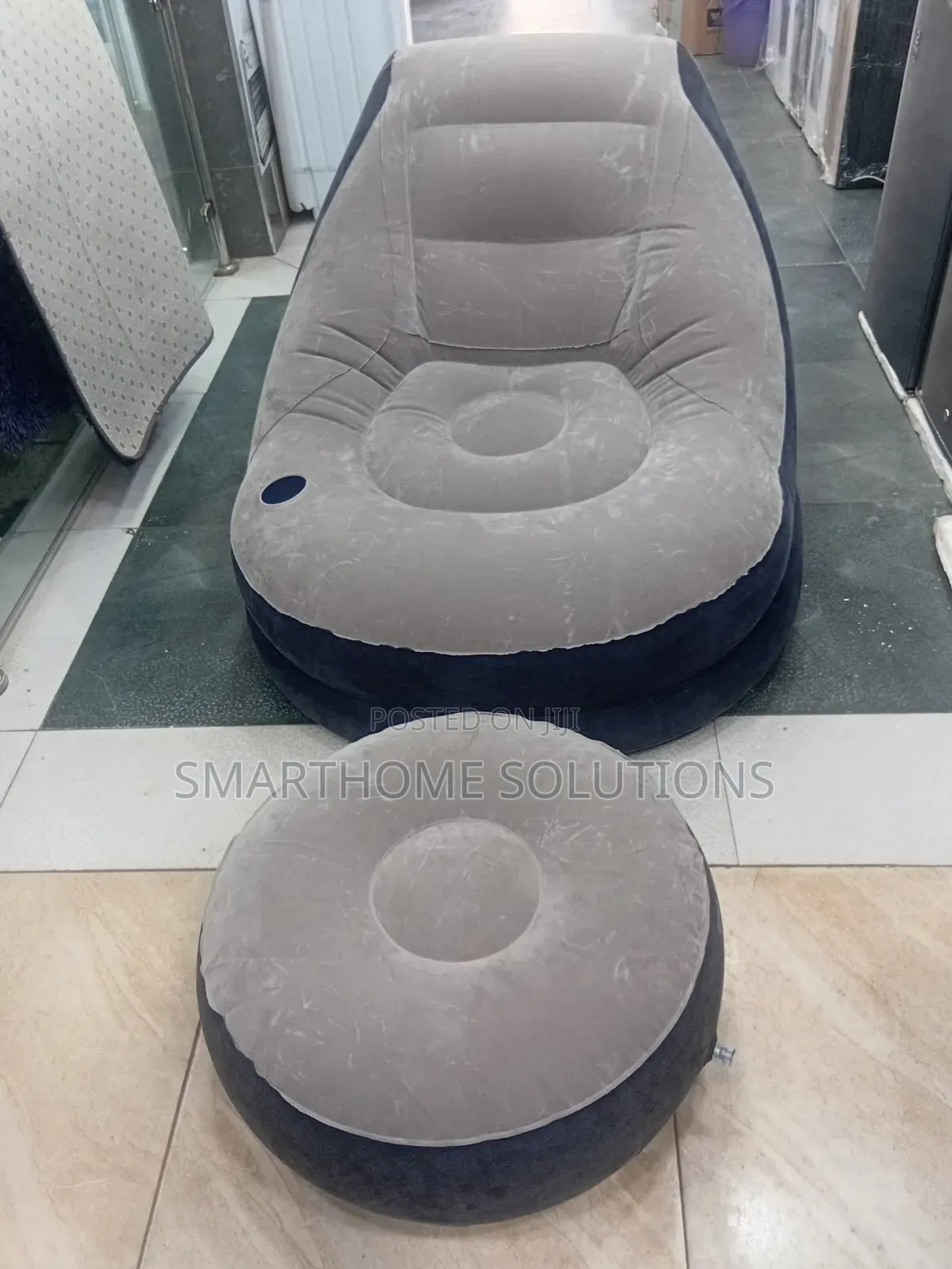 Inflatable Seat With Foot Rest Free Pump