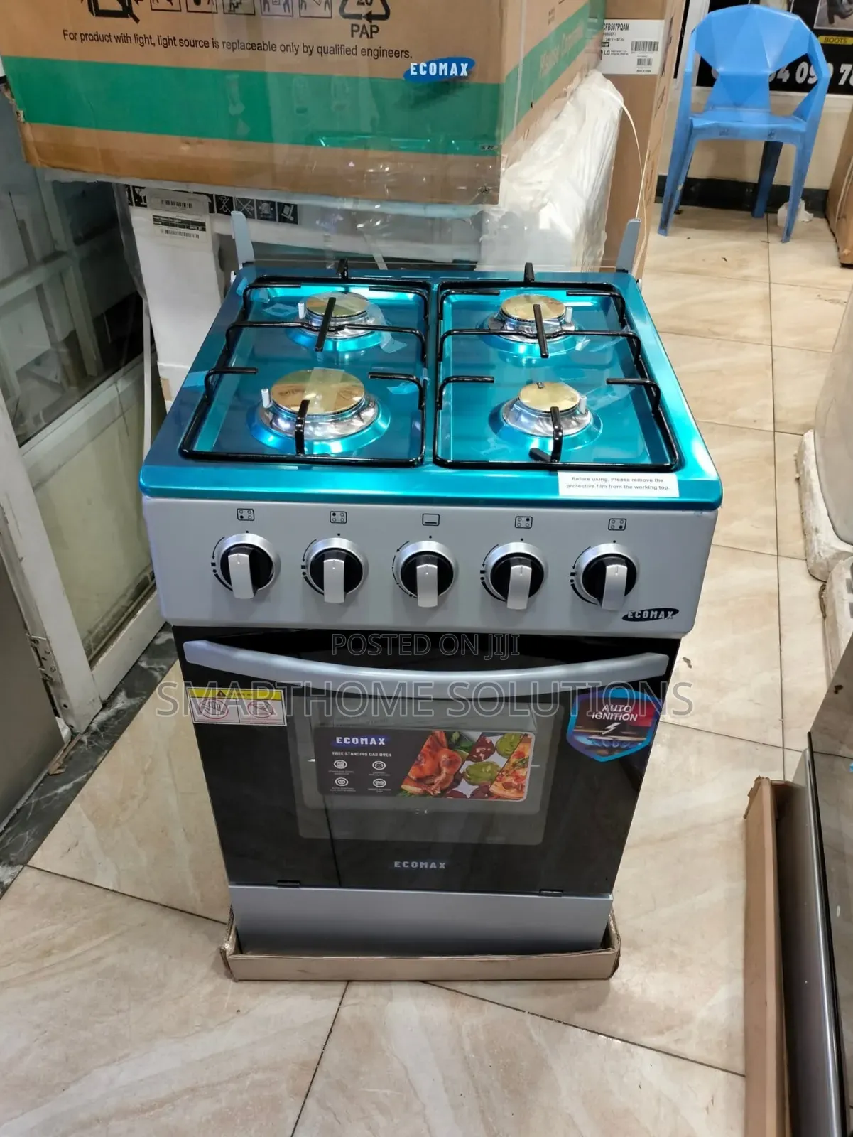 Ecomax All Gas 50×55 Jet Burners, Rotisserie