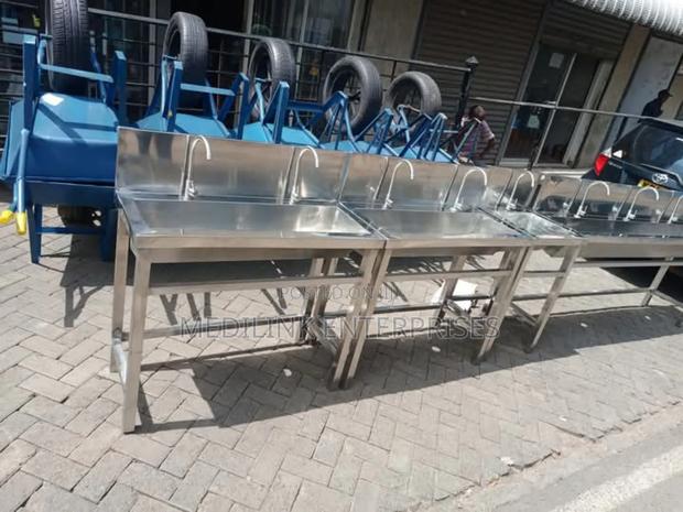 Stainless Tapped Washing Bay Sinks