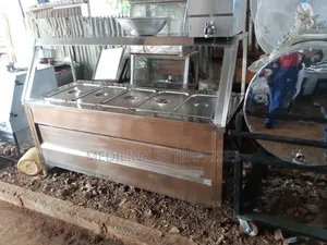 Glassed 5-Inserts Food Warmers Display