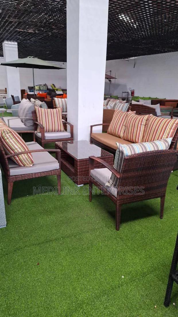 Imported Woven Outdoor Luxury 7-Seater Set