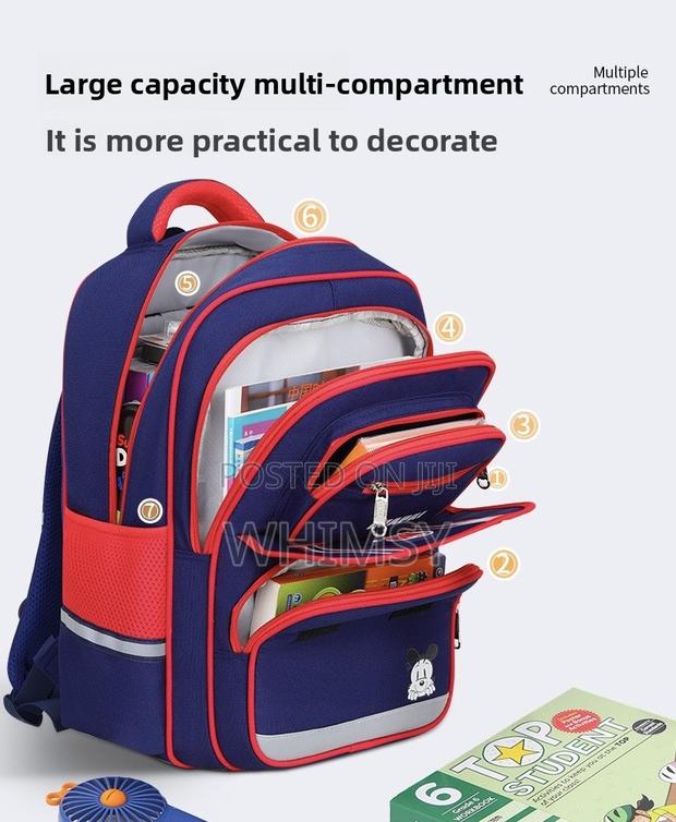 Multi-compartment School Backpack Made Of Durable, Waterproof Oxford - thumbnail 2
