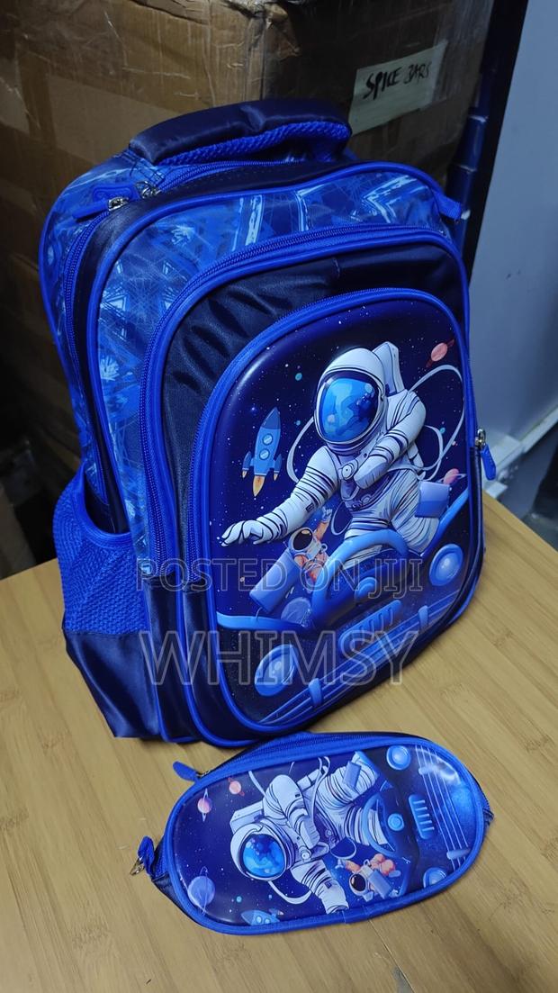 Trendy 3d Cartoon Backpack + Pencil Pouch - main view