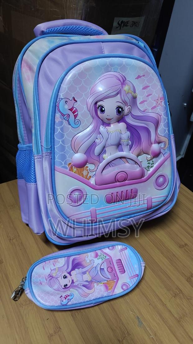 Trendy 3d Cartoon Backpack + Pencil Pouch - thumbnail 3