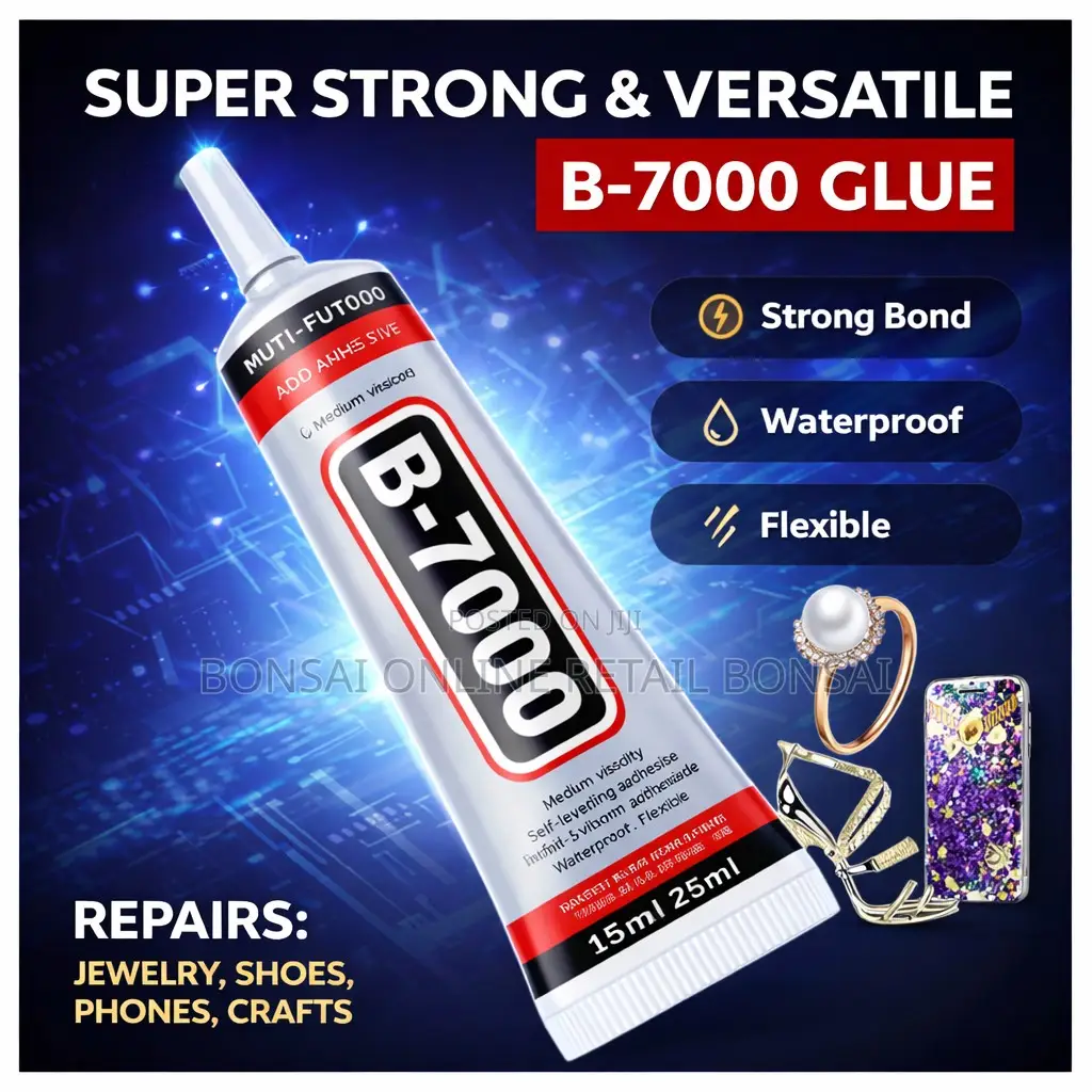 B7000 Multi-Purpose Adhesive Glue for Jewelry, Phone Repair, Crafts