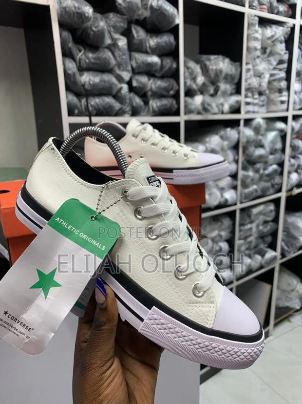 Leather Converse - main view