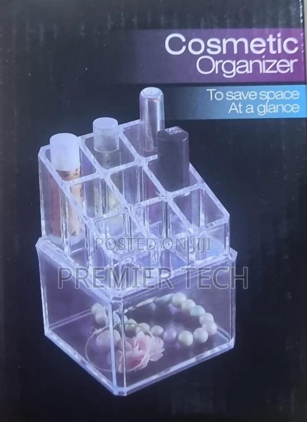 *Jn-803 9 Grid 2 Layer Acrylic Cosmetics Organizer - thumbnail 2