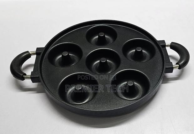 High Quality Die-Cast Non-Stick Induction Heavy Donut 6 Slot Pan