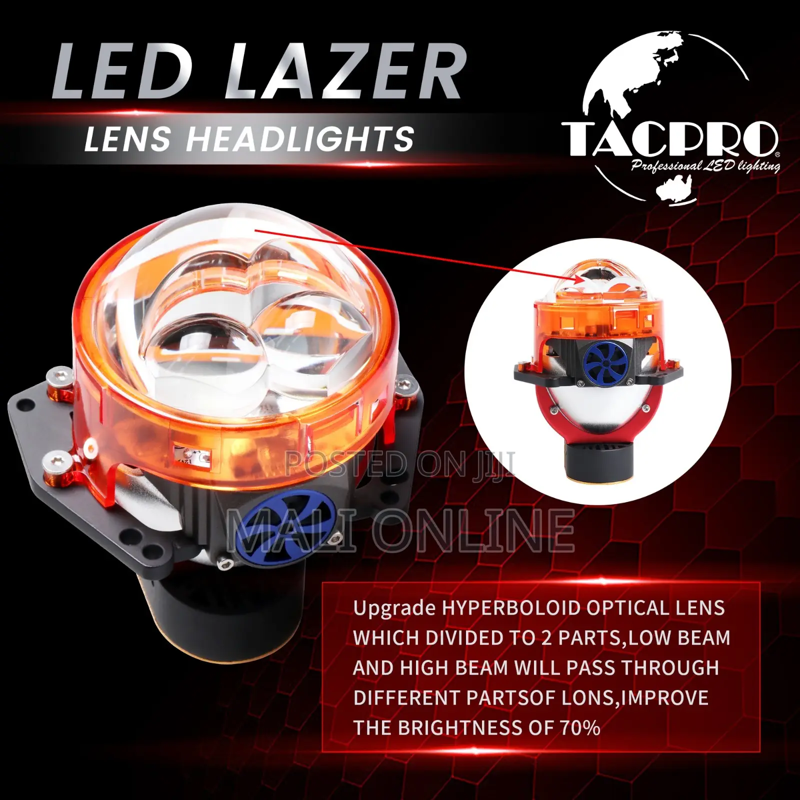 130w Bi-Led Projector Lens 3.0 Inch Retrofit Laser Led Headlight