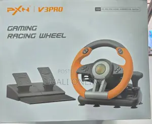 Racing Wheel With Pedals Paddle Shifters 180° Gaming Steering Wheel
