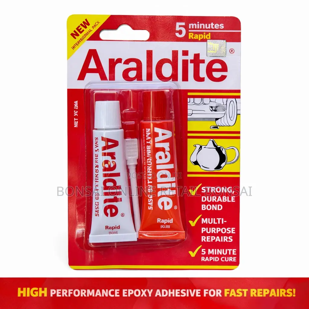 Araldite Rapid 5 Minute Epoxy Adhesive Strong Repair Glue