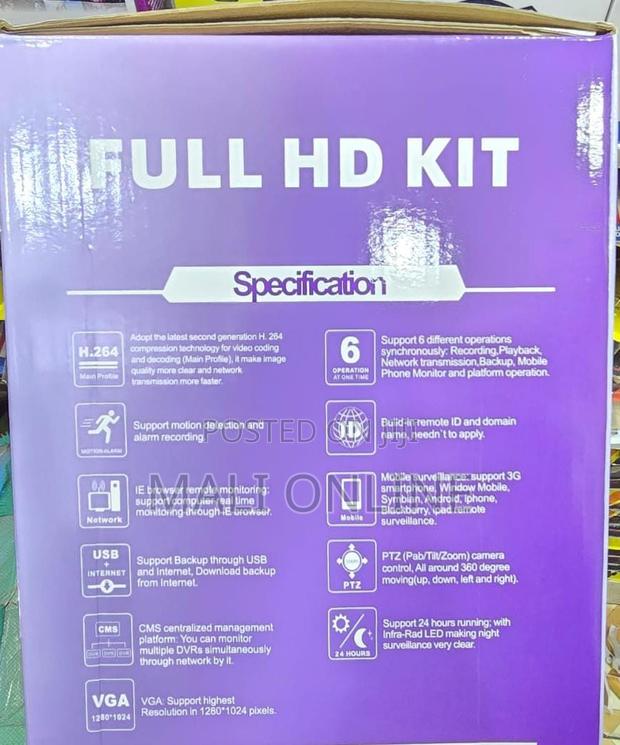 2mp Ahd Camera System 4 Channel CCTV Kit Home Surveillance Set - thumbnail 3