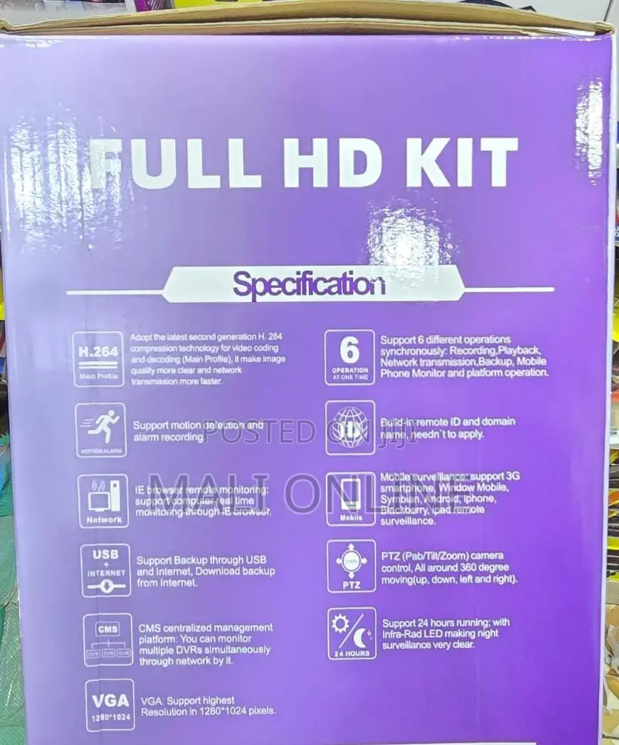 2mp Ahd Camera System 4 Channel CCTV Kit Home Surveillance Set