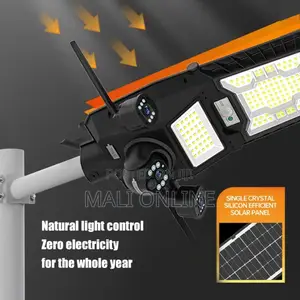 9mp 4g CCTV PTZ 3 Lens Camera Outdoor Solar Street Light 450w
