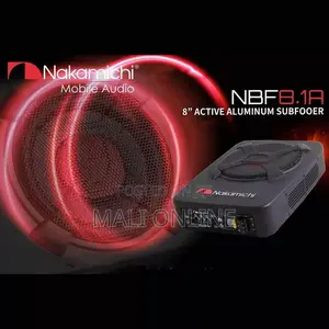 Nakamichi 8 Inch Active Underseat Subwoofer 1500w Car Bass Speaker