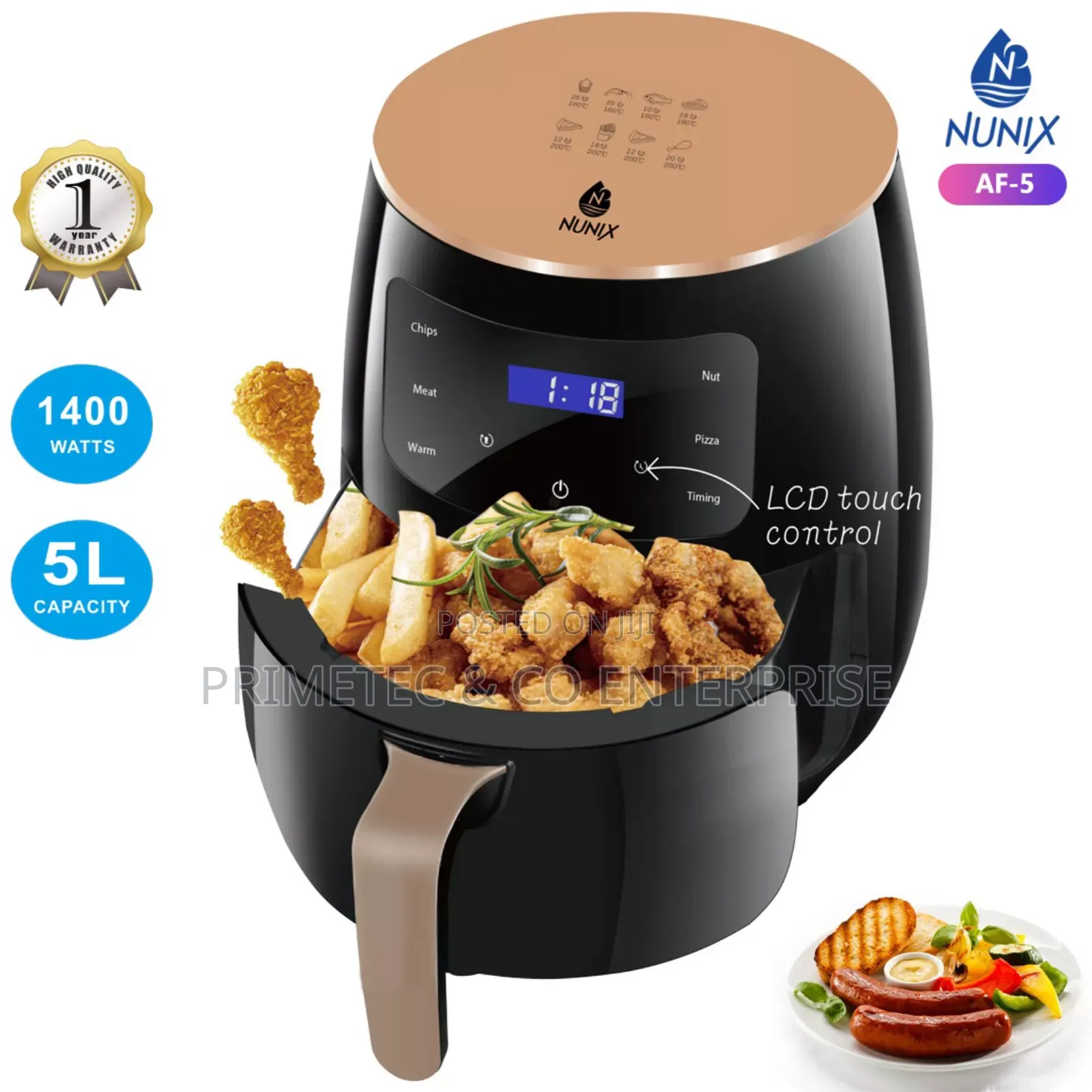 Nunix Air Fryer 5l Af-5