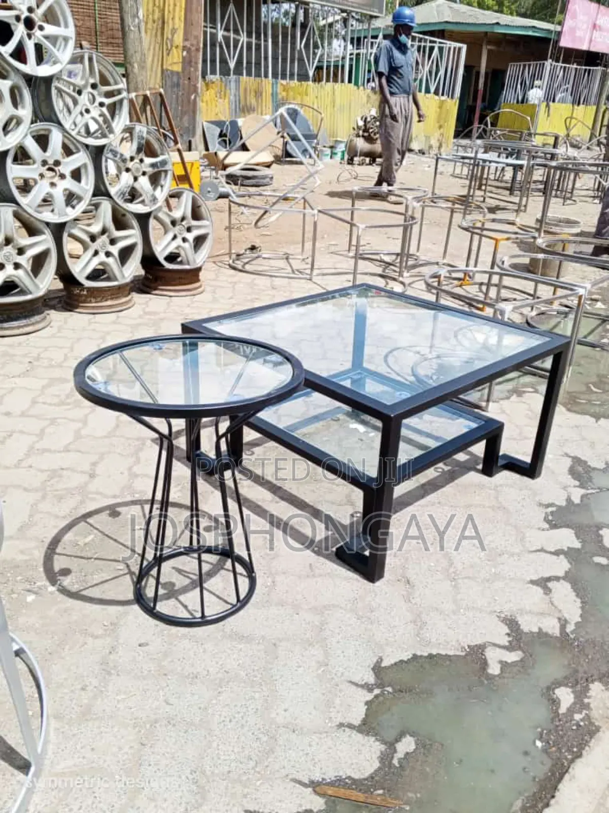 Clear Mirrored Top Coffee Table for Sell