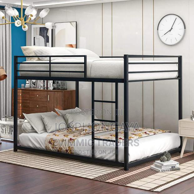Black Double Decker Bed for Sell 6by6 Sized