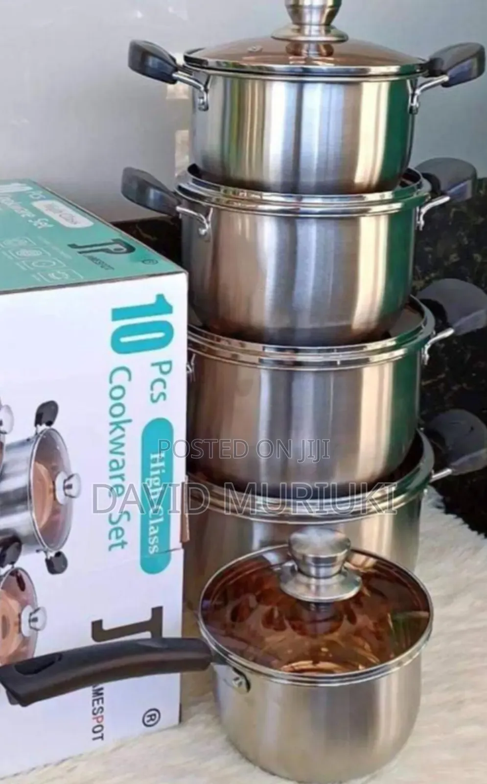 Jp 10 PCS Aluminium Cookwares Sets