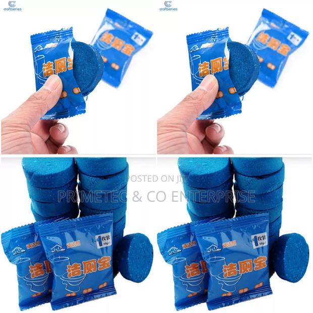 *Bubble Blue Tablets Toilet Cleaner Available Now 10 Pcs