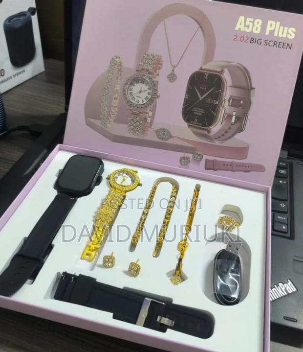 A58 Plus Smart Watches Plus Bracelets Combo Set - thumbnail 3