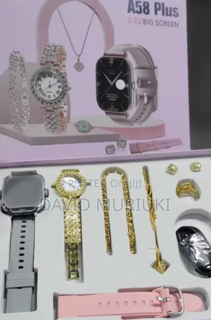 A58 Plus Smart Watches Plus Bracelet Combo Sets