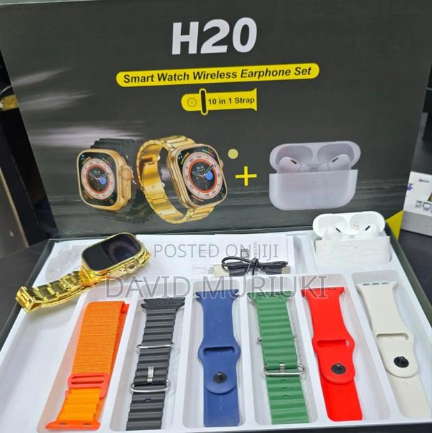 H20 Ultra Smart Watches With Bluetooth Wireless Earphones - thumbnail 2