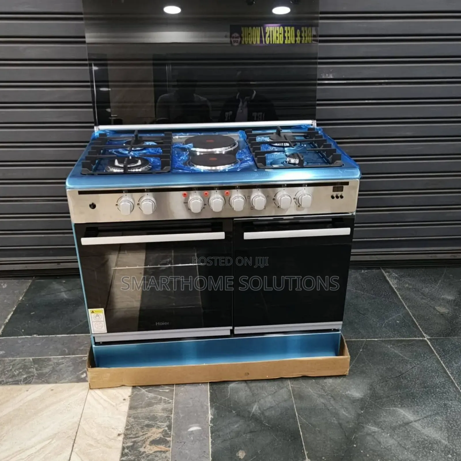 Haier Cooker 60*90cm 4+2 With Electric Oven And Gas Sensor