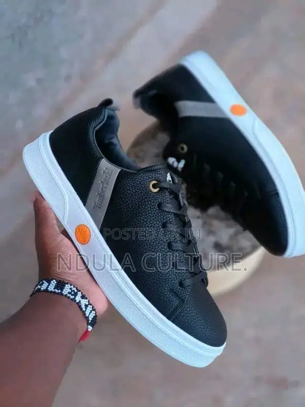 Grey N White Timberland Sneakers