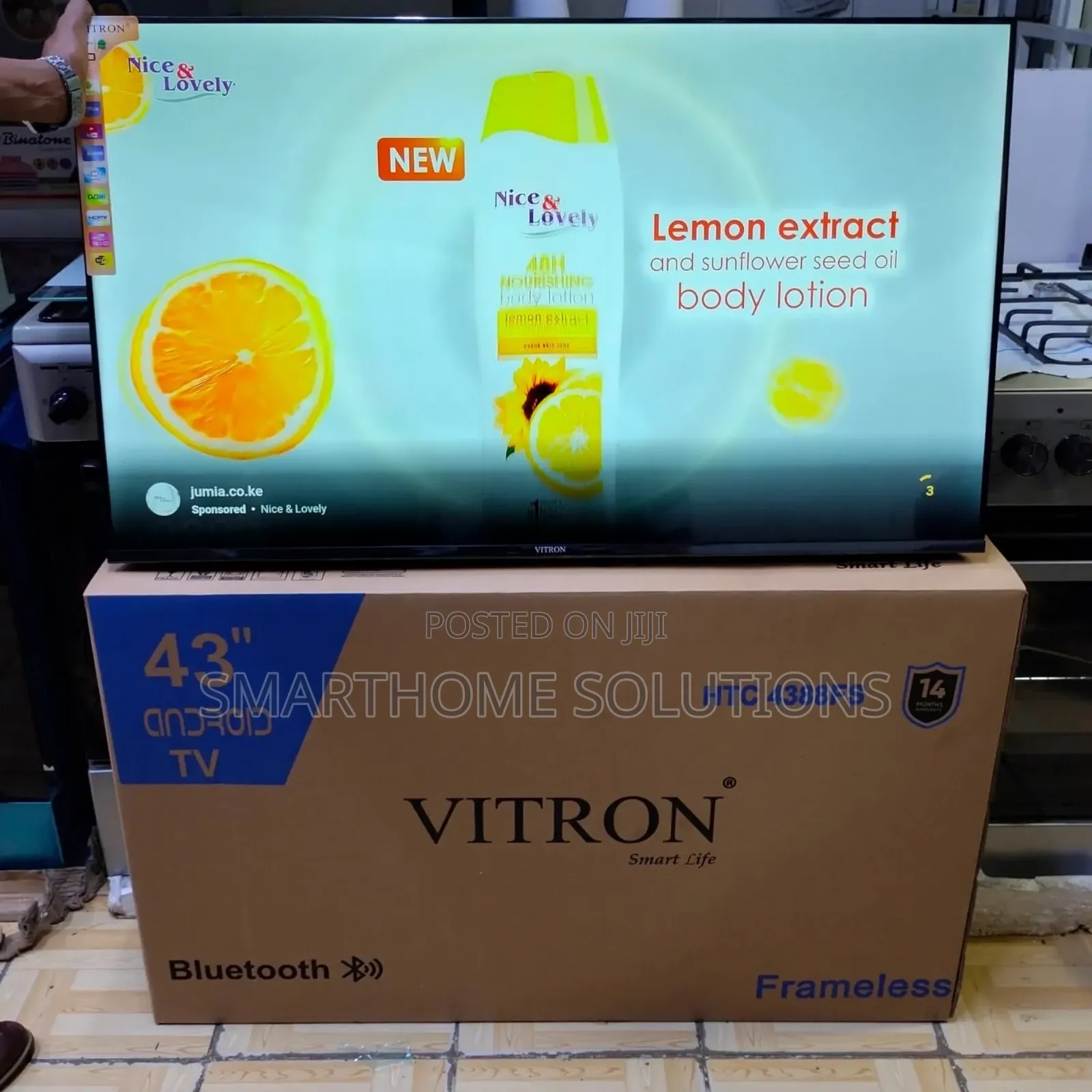 Vitron 43 Smart Android  Full Hd Tv Frameless