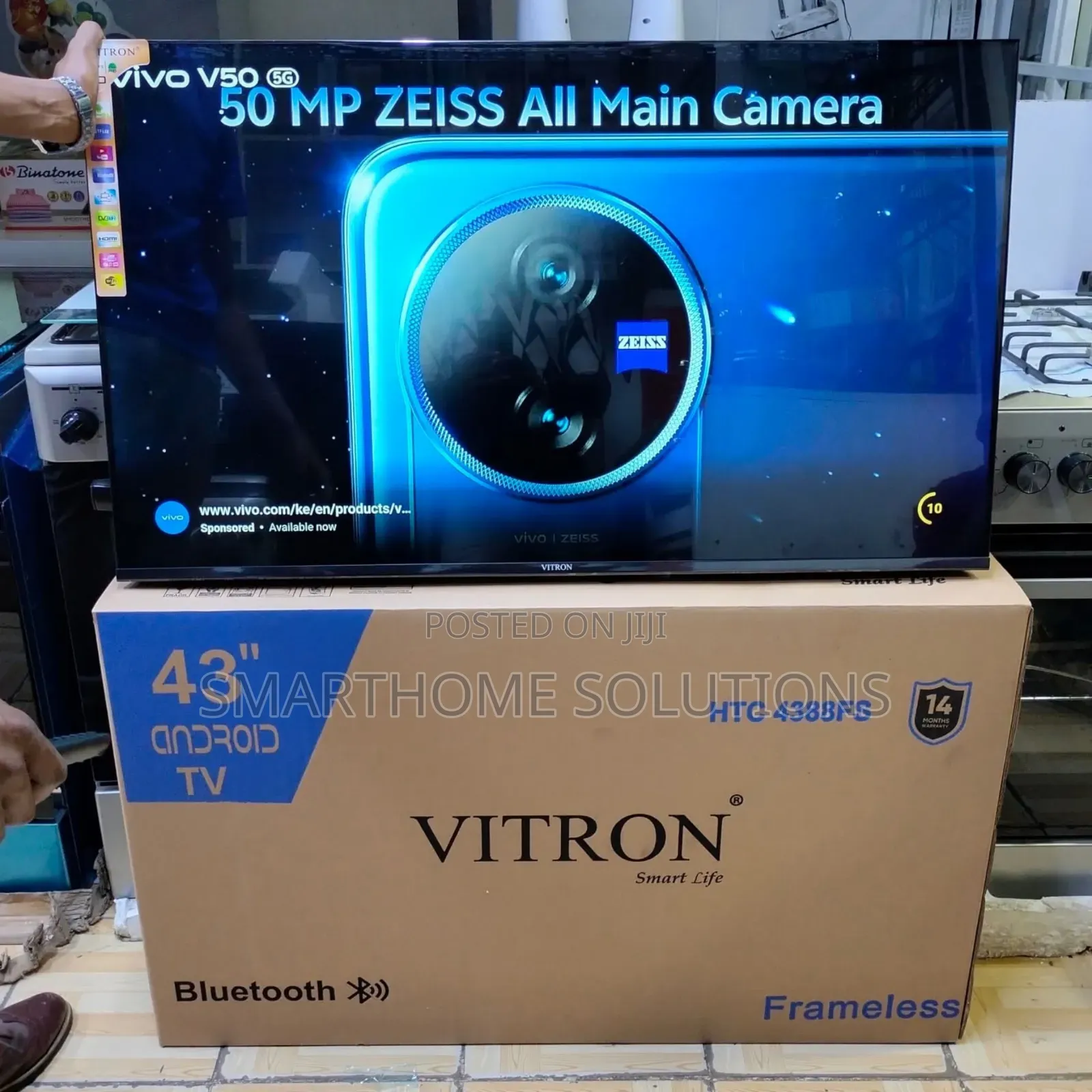 Vitron 43′′ Frameless Android Full Hd Tv – Bluetooth Enabled