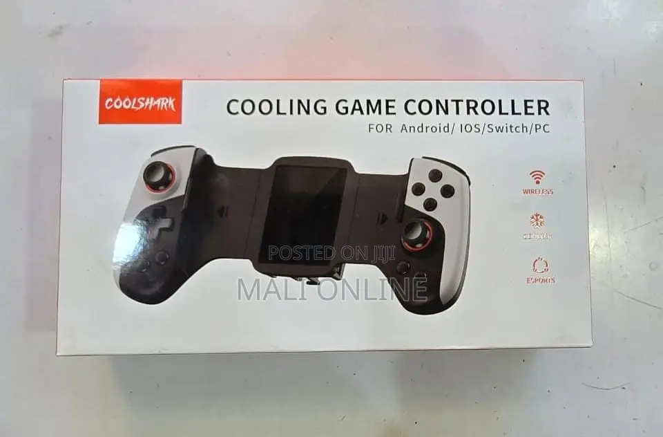 Coolshark Cooling Game Controller With Fan Bluetooth Wireless Gamepad