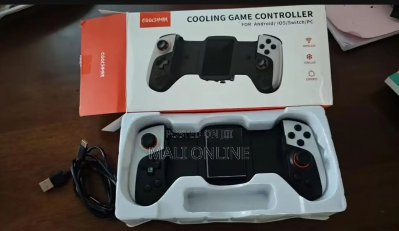 Coolshark Cooling Game Controller With Fan Bluetooth Wireless Gamepad