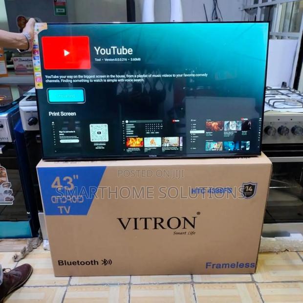 Vitron 43′′ Frameless Android Full Hd Tv – Bluetooth Enabled - main view