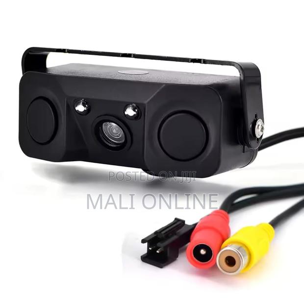 3 in 1 Car Parking Sensor Hd Rear View Camera Reverse Backup Camera - main view