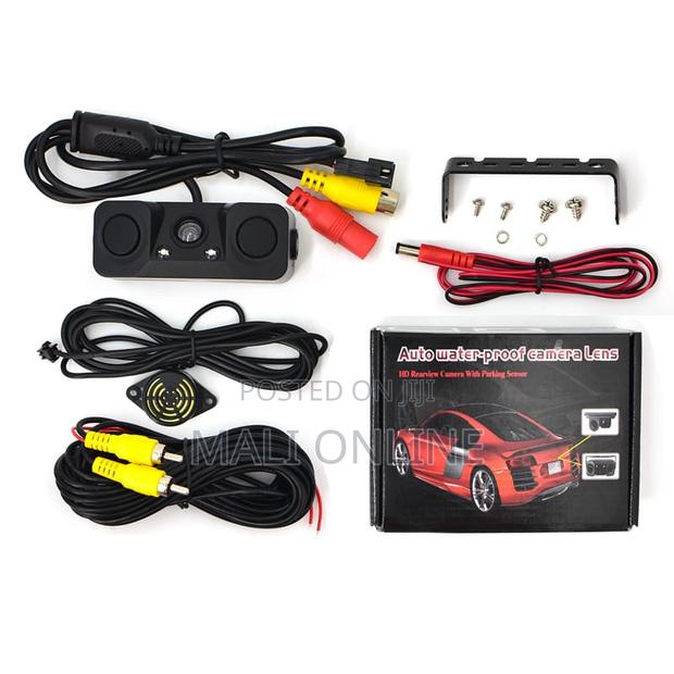 3 in 1 Car Parking Sensor Hd Rear View Camera Reverse Backup Camera - thumbnail 3
