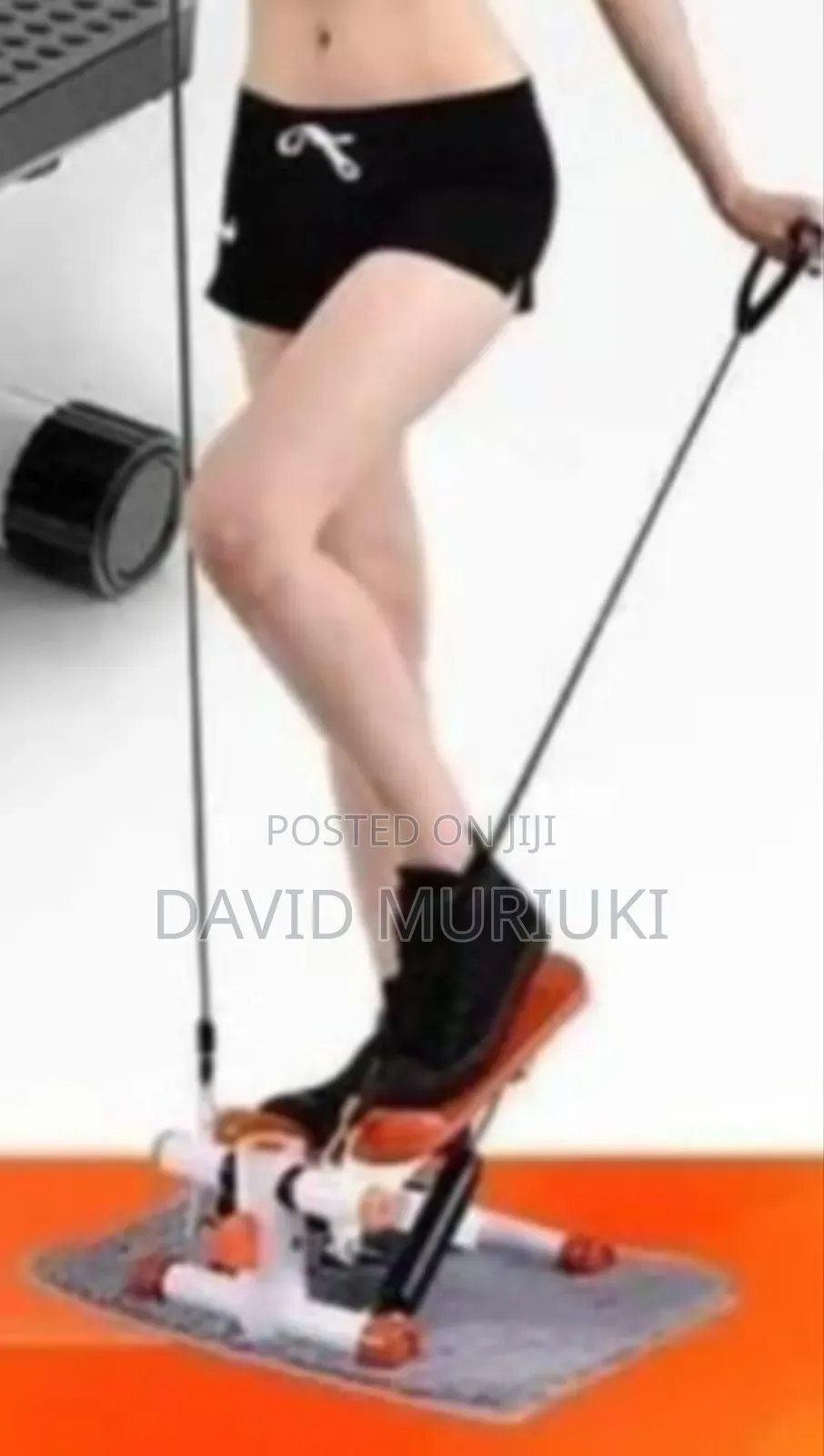 Mini Stepper With Resistance Bands