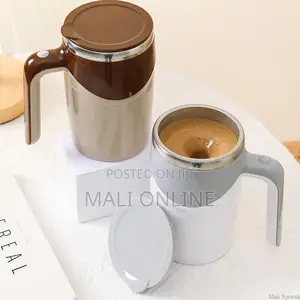 Self Stirring Coffee Mug 380ml Battery Powered Magnetic Mixing Cup