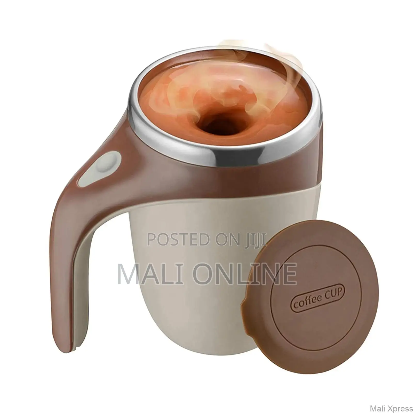 Self Stirring Coffee Mug 380ml Battery Powered Magnetic Mixing Cup