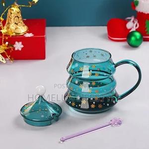 Quality Cute Borosilicate Glass Christmas Tree Shaped Cup Set H6tf - main view