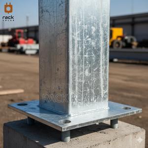 Galvanized Steel Solar Street Light Poles | Custom Fabrication