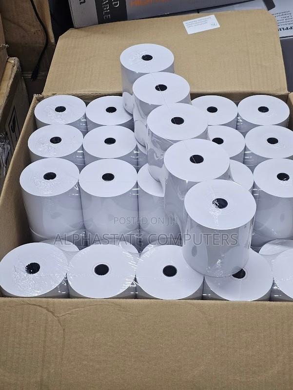 80mm Pos Thermal Rolls Paper 50 Pieces Compatible With Thermal Printer - main view