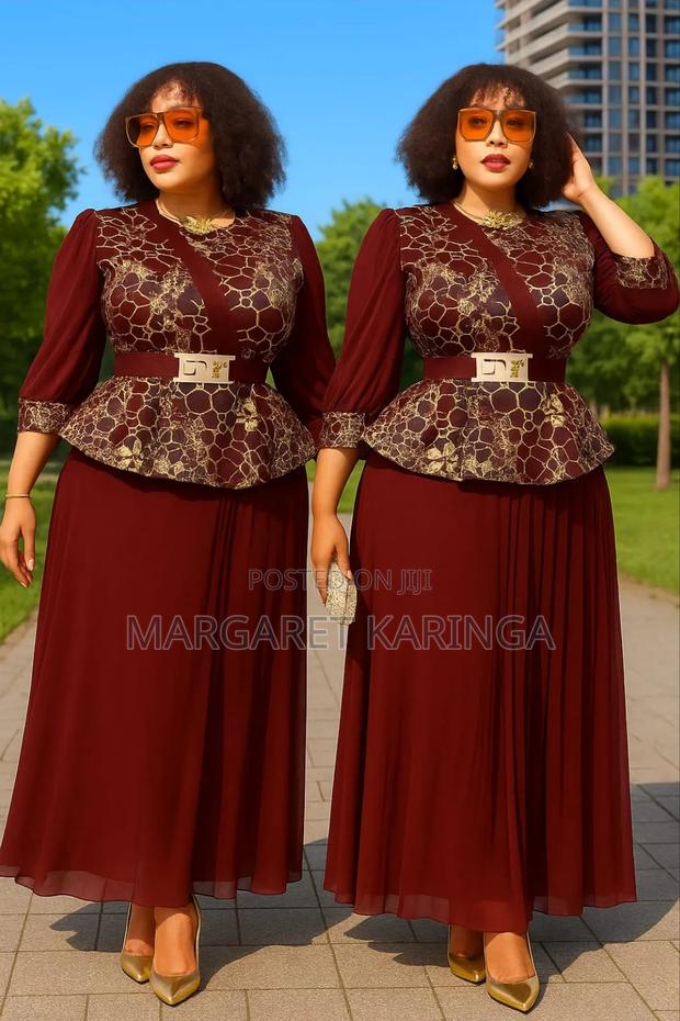Peplum Maxi Dress