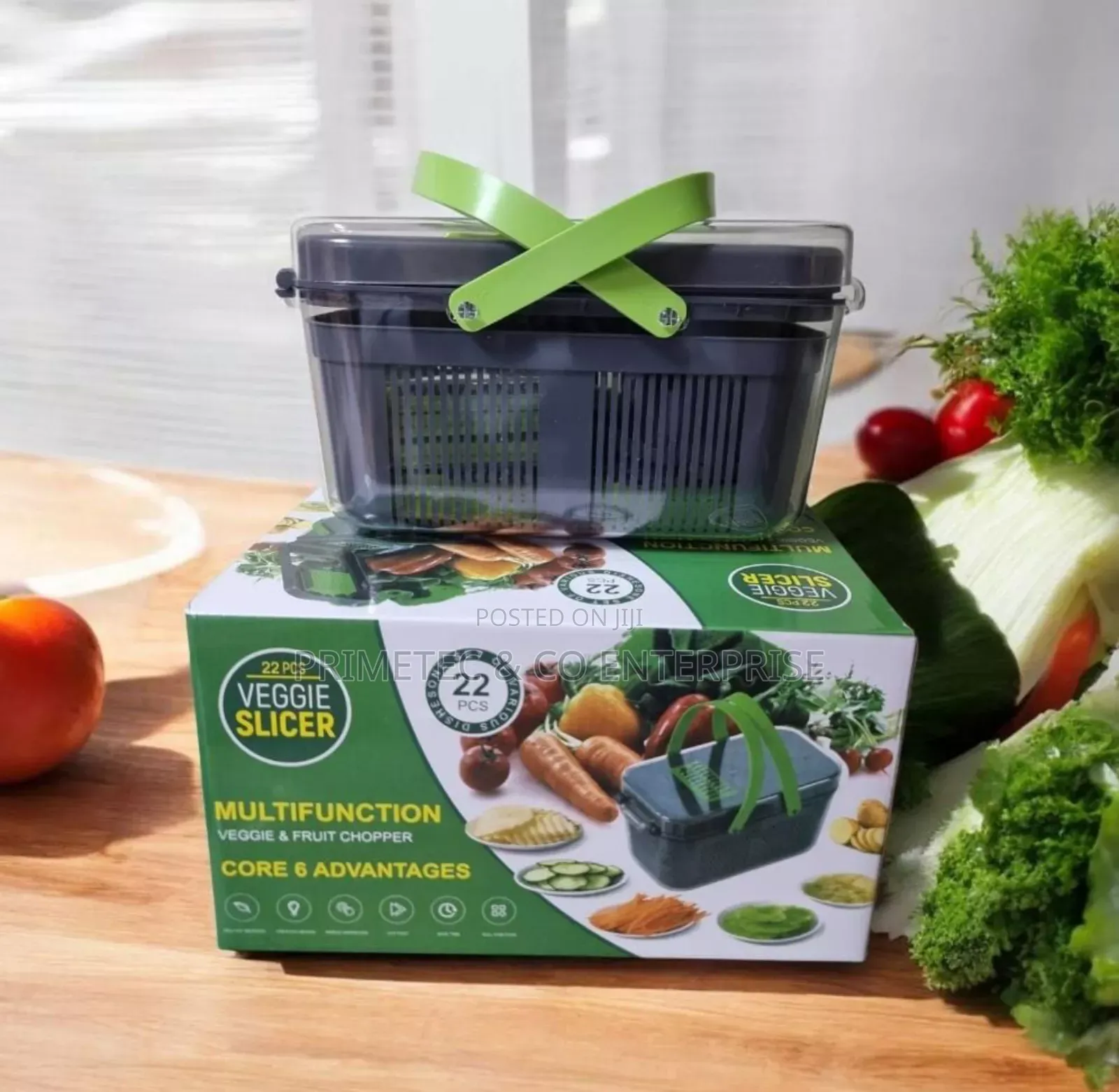 22pc Veggie Cutter Slicer