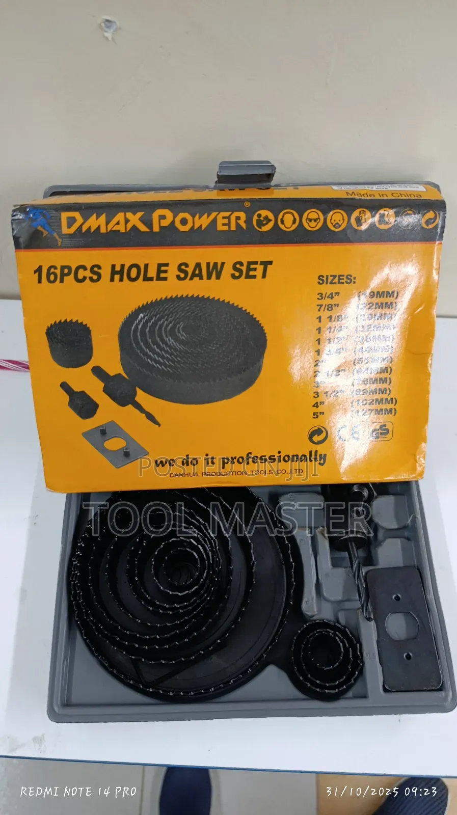16pc Holesaw Set /Wood MDF Hole Saw