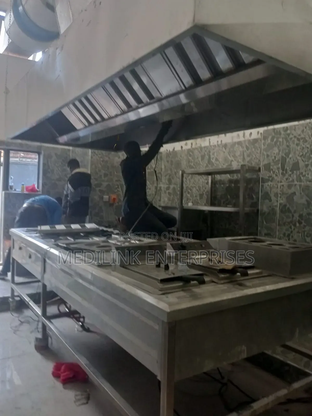Stainless Steel Commercial Kitchen Set Up(Cooker +Hood+Installation)