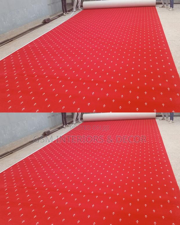 Red Executive Office Carpets With Arrowhead - main view
